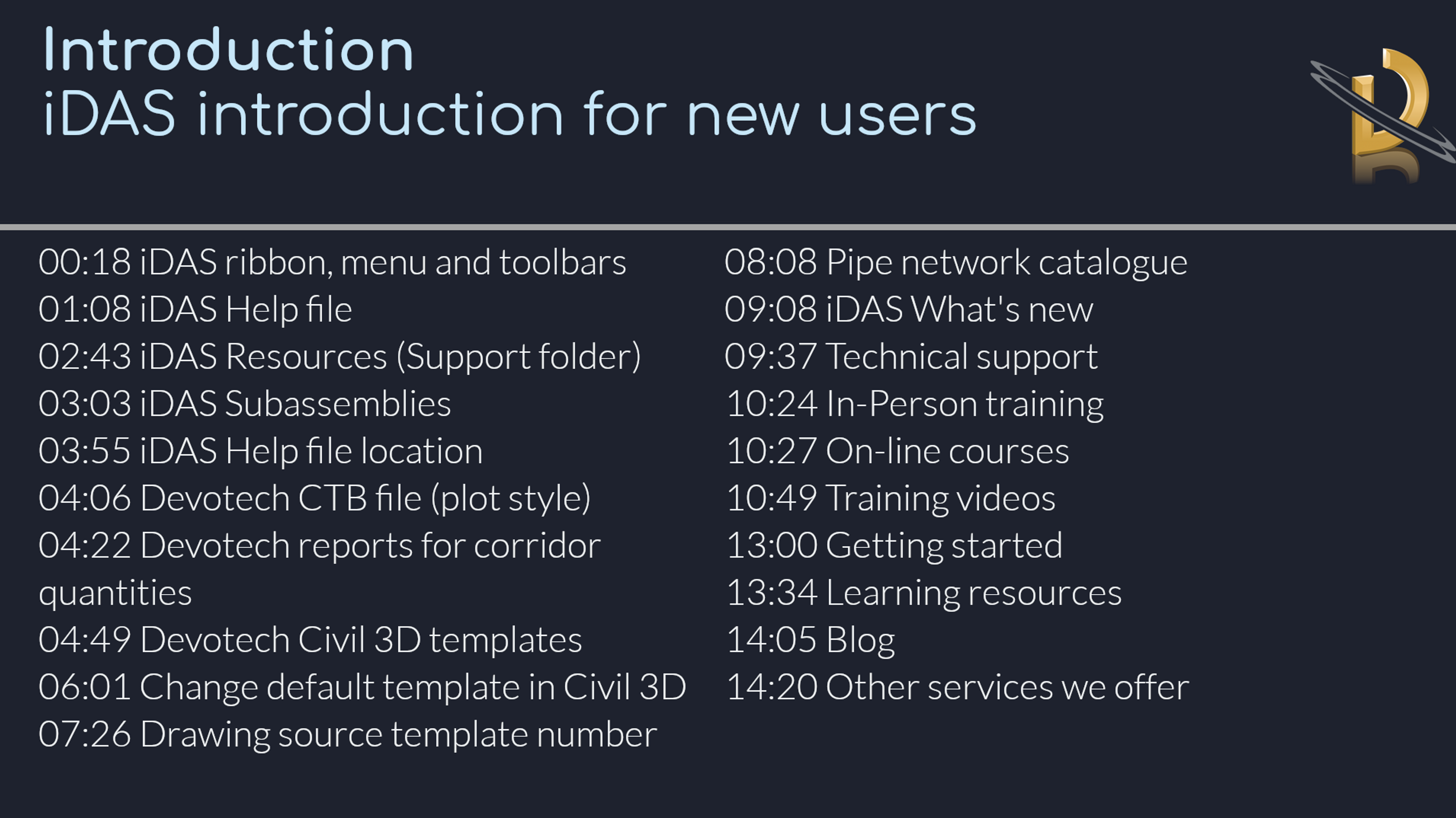 iDAS introduction for new users